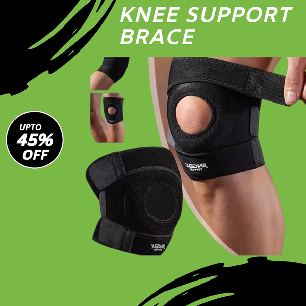 2 Pcs KNEE SUPPORT BRACE,Knee Brace Support Open Patella Stabilizer Relieves Arthritis,Joint Pain,Injury Recovery